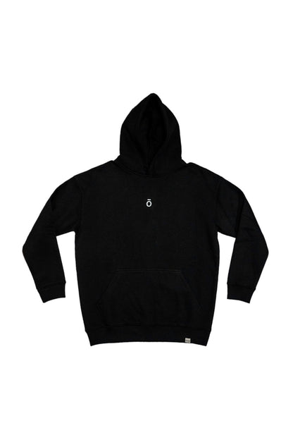 HOODIE UNISEX MINIMAL LOGO (BLACK)